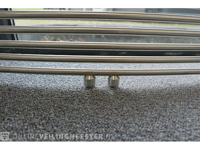 Design radiator sanox, gebogen, rvs-geborsteld - afbeelding 4 van  4