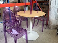 Design set: 1x tafel, 1x kruk, 4x stoel - afbeelding 2 van  6