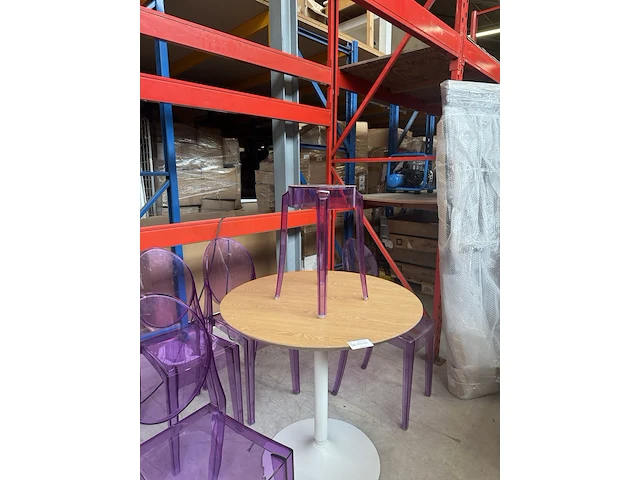 Design set: 1x tafel, 1x kruk, 4x stoel - afbeelding 4 van  6
