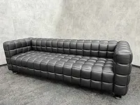 Design sofa - zwart leder (2x) - afbeelding 4 van  13