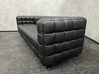 Design sofa - zwart leder (2x) - afbeelding 7 van  13