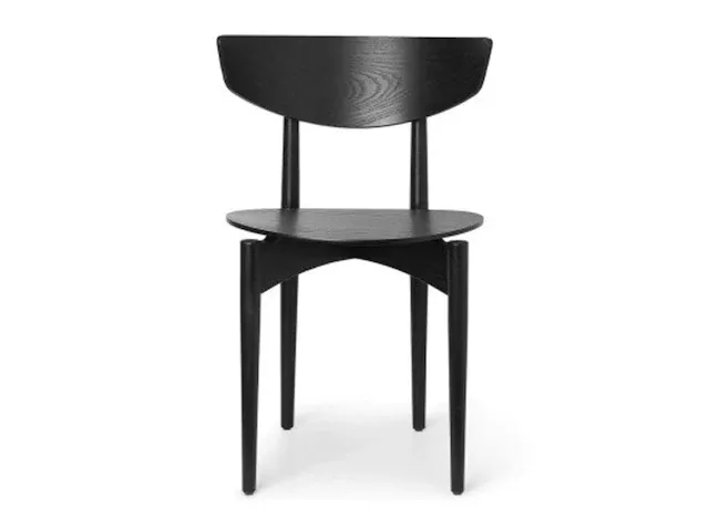 Design stoel ferm living, herman, zwart - afbeelding 1 van  2