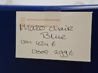 Design stoel mazo, mzo chair 10102, royal blue - afbeelding 4 van  5