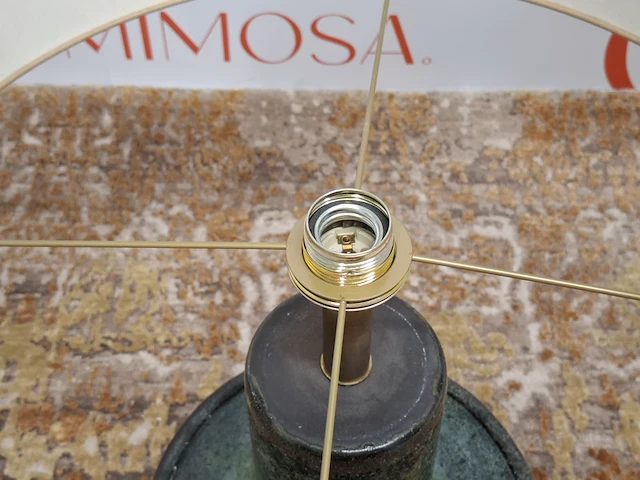 Design tafellamp franka van de ven, donker groen - afbeelding 5 van  6