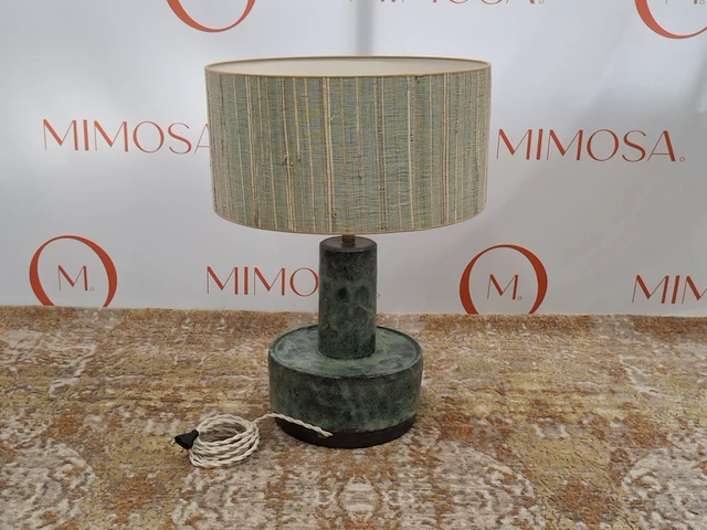 Design tafellamp franka van de ven, licht groen - afbeelding 1 van  8