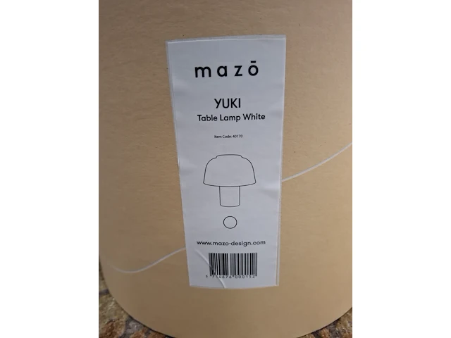 Design tafellamp mazo, yuki, wit - afbeelding 7 van  7