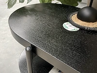 Design tv-meubel in zwart essen met uittrekbaar blad by italia, zwart - afbeelding 3 van  12