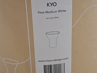 Design vaas mazo, kyo vase medium, white - afbeelding 6 van  6