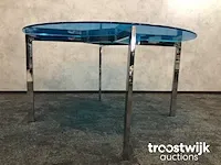 Design vergadertafel - blauw plexiglas - afbeelding 1 van  7