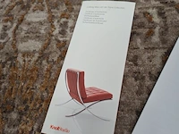 Design voetenstoel knoll studio, ludwig mies van der rohe collection, barcelona stool, zwart - afbeelding 10 van  10