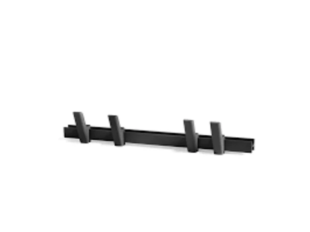 Design wandkapstok hay, beam, zwart - afbeelding 1 van  2