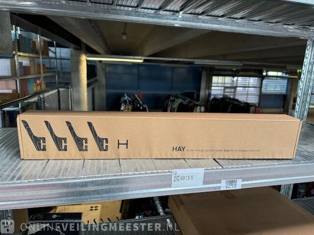 Design wandkapstok hay, beam, zwart - afbeelding 2 van  2