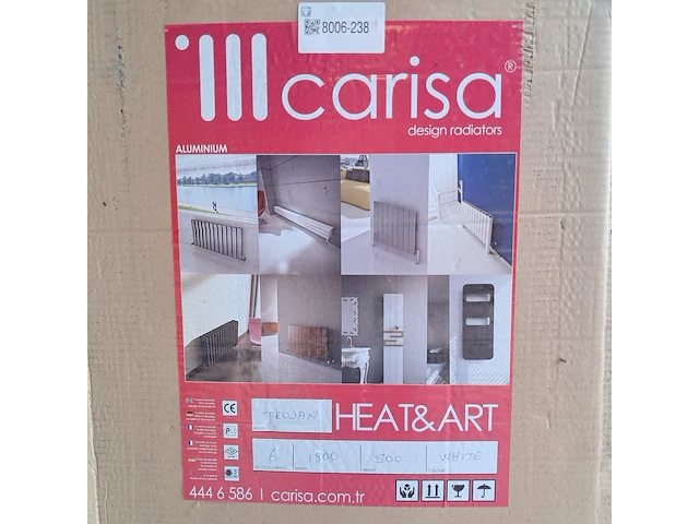 Designradiator, carissa, trojan, matwit - afbeelding 2 van  3
