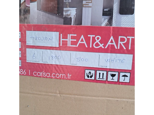 Designradiator, carissa, trojan, matwit - afbeelding 3 van  3