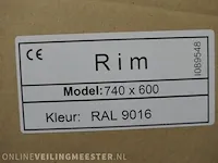 Designradiator instamat, rim, ral 9016 - afbeelding 4 van  5