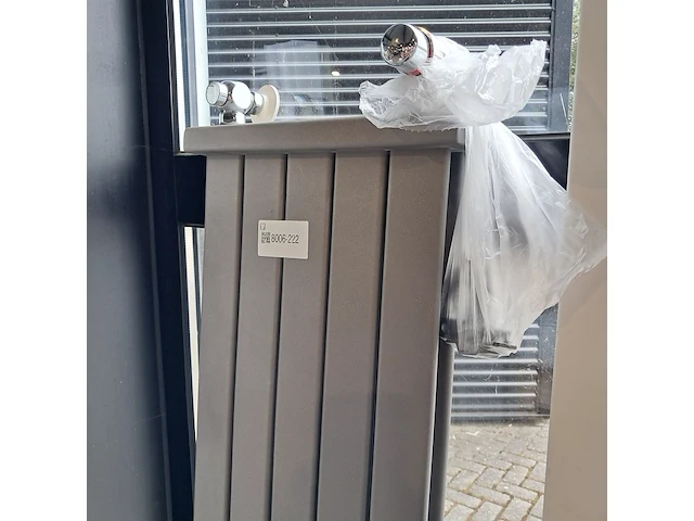 Designradiator, sapho, matgrijs (metallic) - afbeelding 2 van  4