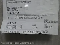 Designradiator vasco, bathline, ral 9016 - afbeelding 3 van  3