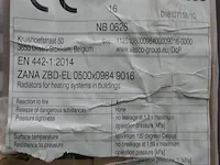 Designradiator vasco, zana zbd-el, ral 9016 - afbeelding 5 van  5