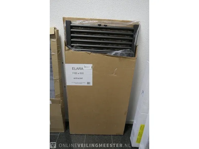 Designradiator wiesbaden, elara, antraciet - afbeelding 1 van  3