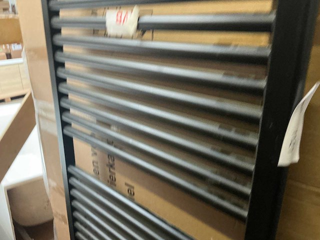 Designradiator zwart 180x60cm - afbeelding 3 van  4