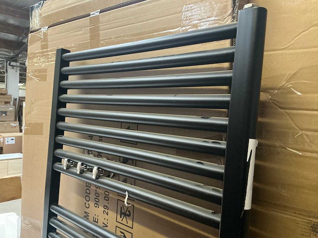 Designradiator zwart 180x60cm - afbeelding 4 van  4