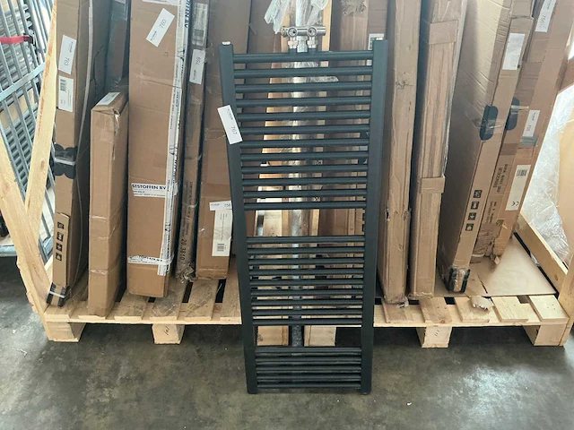 Designradiator zwart 45x120cm - afbeelding 1 van  5
