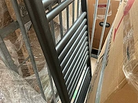Designradiator zwart 45x120cm - afbeelding 3 van  5