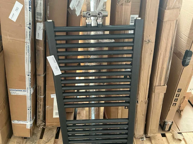 Designradiator zwart 45x120cm - afbeelding 5 van  5