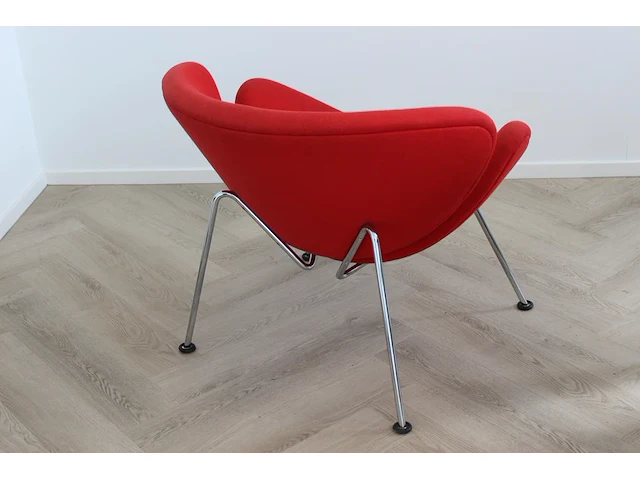 Designstoel artifort orange slice pierre paulin, rood gestoffeerd. - afbeelding 3 van  6