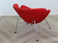 Designstoel artifort orange slice pierre paulin, rood gestoffeerd. - afbeelding 3 van  6