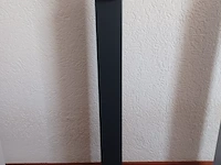 Desinfectie paal voor zeep of desinfecterende handgel voetbediening antraciet aantal 1 stuks.