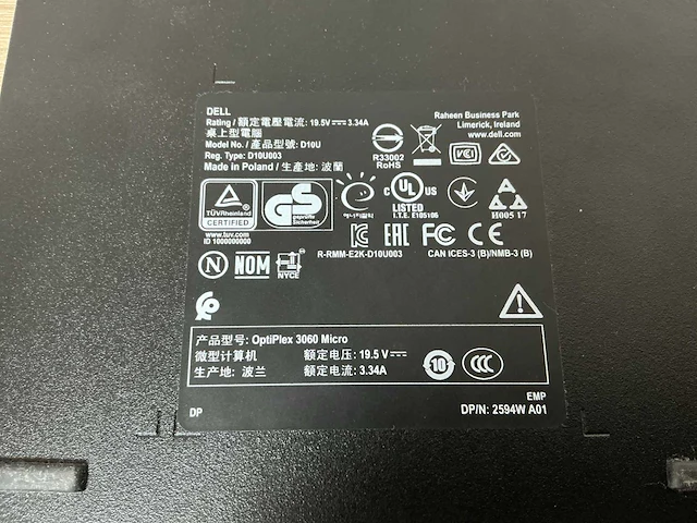 Desktop - dell inc. - optiplex 3060 - afbeelding 4 van  4