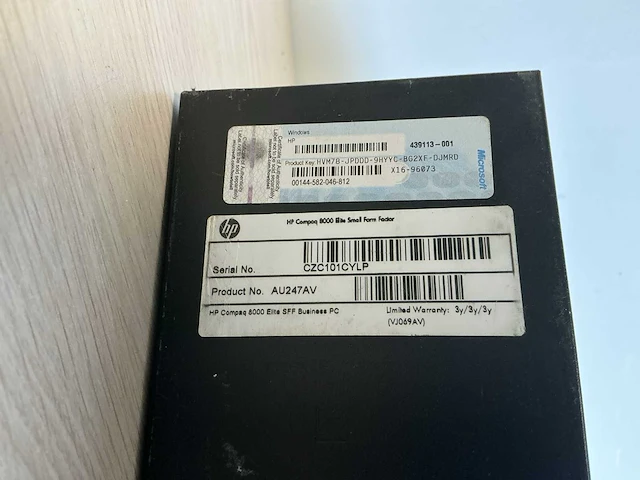 Desktop - hewlett-packard - hp compaq 8000 elite sff pc - afbeelding 3 van  4