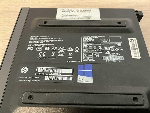 Desktop - hewlett-packard - hp elitedesk 800 g1 dm - afbeelding 3 van  3
