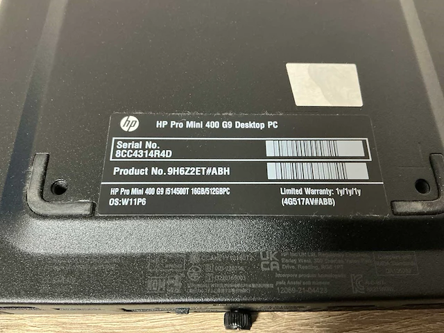Desktop - hp - hp pro mini 400 g9 desktop pc - afbeelding 4 van  4