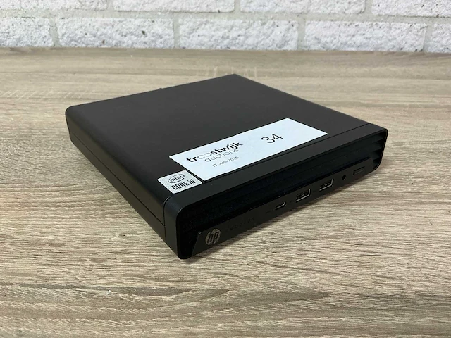 Desktop - hp - hp prodesk 400 g6 desktop mini pc - afbeelding 1 van  3
