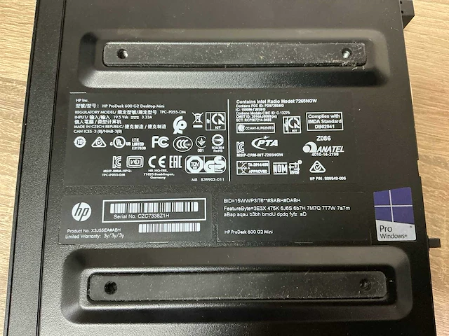 Desktop - hp - prodesk 600 g2 dm - afbeelding 4 van  4