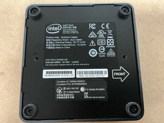 Desktop - intel - nuc7i3bnh - i3-7100u - afbeelding 3 van  3
