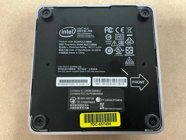 Desktop - intel - nuc7i3bnk - i3-7100u - afbeelding 3 van  3