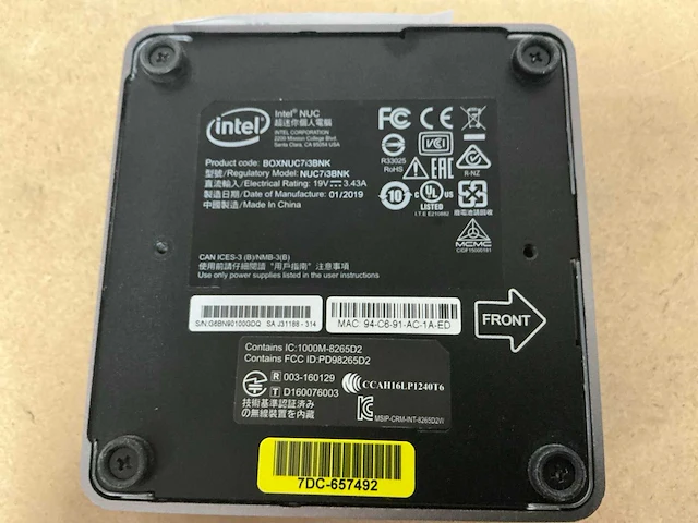 Desktop - intel - nuc7i3bnk - i3-7100u - afbeelding 3 van  3