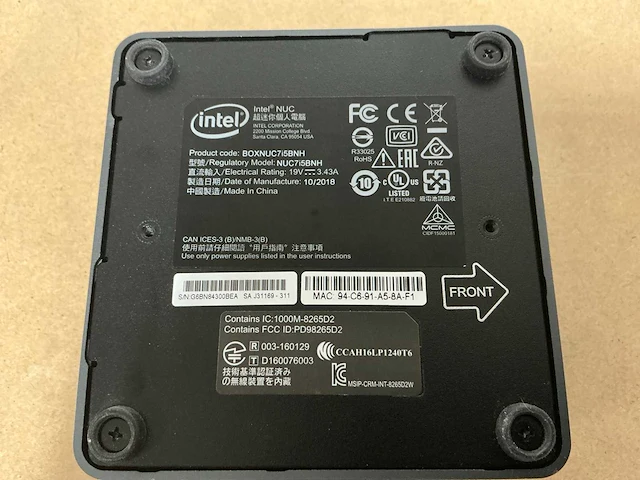 Desktop - intel - nuc7i5bnh - i5-7260u - afbeelding 3 van  3
