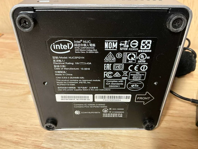 Desktop - intel corporation - nuc5pgyh - afbeelding 4 van  4