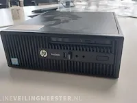 Desktop computer met 2x beeldscherm hp, prodesk - afbeelding 2 van  8