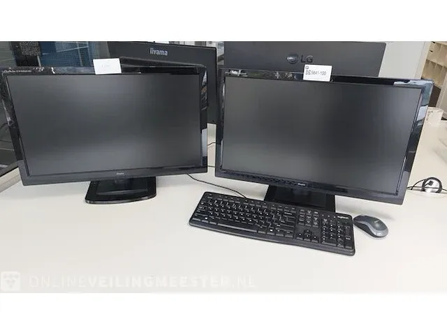 Desktop computer met 2x beeldscherm lenovo - afbeelding 5 van  7
