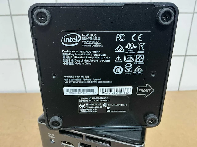 Desktops - intel - nuc7i3bnh - i3-7100u (5x) - afbeelding 4 van  4