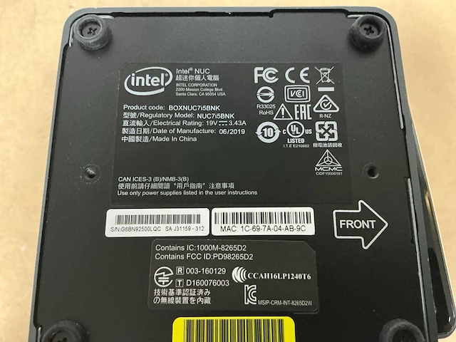 Desktops - intel - nuc7i5bnk (5x) - afbeelding 3 van  3