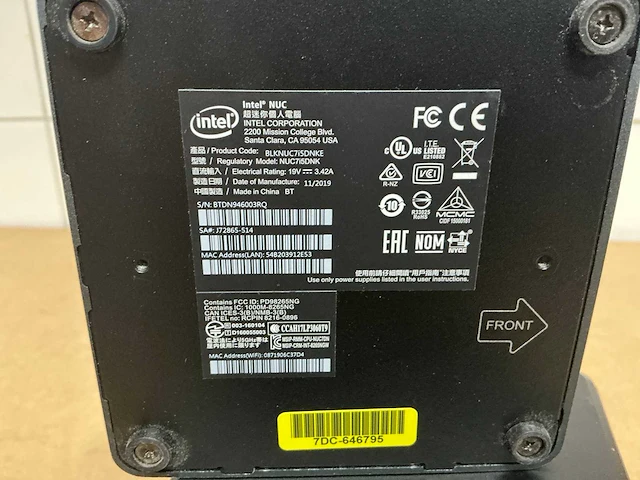 Desktops - intel - nuc7i5dnk (5x) - afbeelding 4 van  4