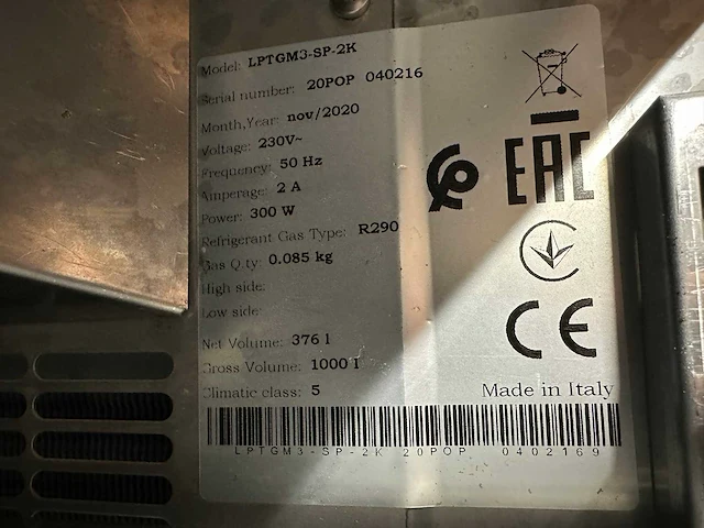 Desmon - gold line lptgm3-sp-2k - koelwerkbank - afbeelding 4 van  4
