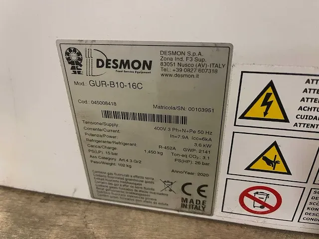 Desmon gur-b10-16c koelcel unit - afbeelding 7 van  7