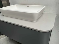 Detremmerie badmeubel 92x49cm met granieten blad en tortu kom - afbeelding 2 van  10